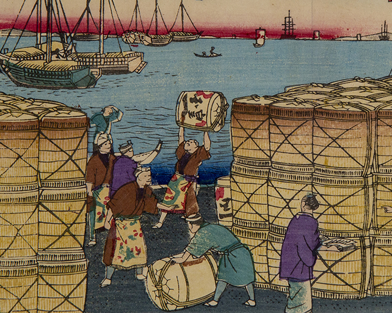 大日本物産図会』同（摂津国）新酒荷出之図 | 國酒デジタルミュージアム